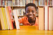  Boy with books